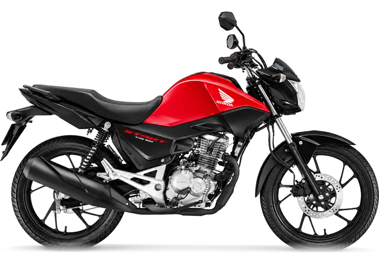 Honda CG 160 Start 2026 na cor vermelho perolizado